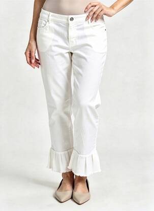 Jeans coupe slim stretch taille normale blanc STARK femme