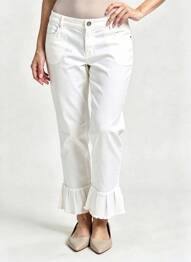 Jeans coupe slim stretch taille normale blanc STARK femme