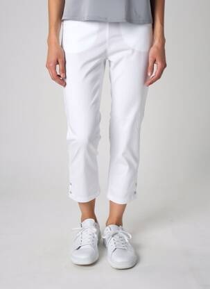Pantacourt stretch taille normale blanc STARK femme