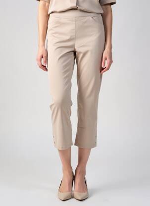 Pantacourt stretch taille normale marron STARK femme