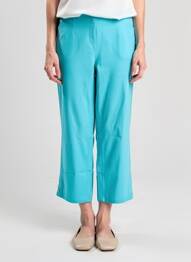 Pantacourt stretch taille normale bleu STARK femme
