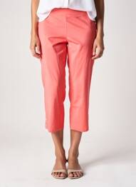 Pantacourt stretch taille normale orange STARK femme