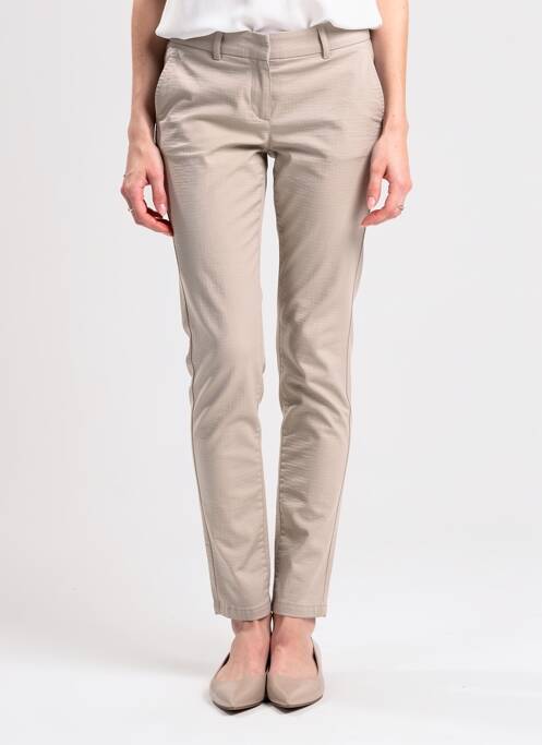 Pantalon slim taille élastique taille normale gris STARK femme