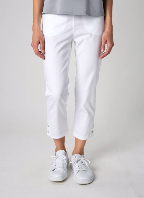 Pantacourt stretch taille normale blanc STARK femme