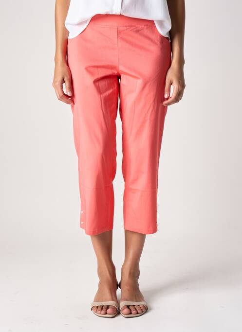 Pantacourt stretch taille normale orange STARK femme