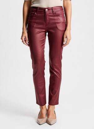 Pantalon slim stretch taille normale rouge GRIFFON femme