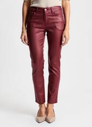 Pantalon slim stretch taille normale rouge GRIFFON femme