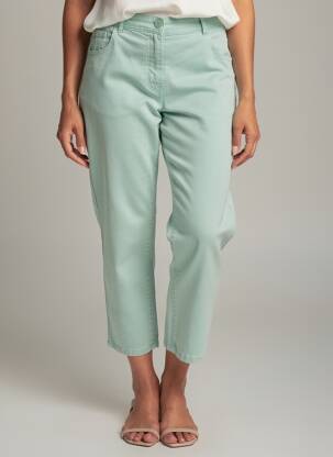 Pantalon 7/8 stretch taille normale bleu GRIFFON femme