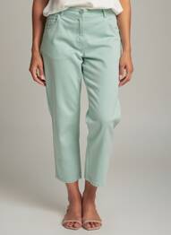 Pantalon 7/8 stretch taille normale bleu GRIFFON femme