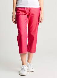 Pantacourt stretch taille normale rose GRIFFON femme