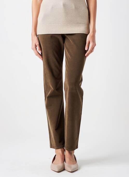 Pantalon slim taille normale taille normale vert DIANE LAURY femme