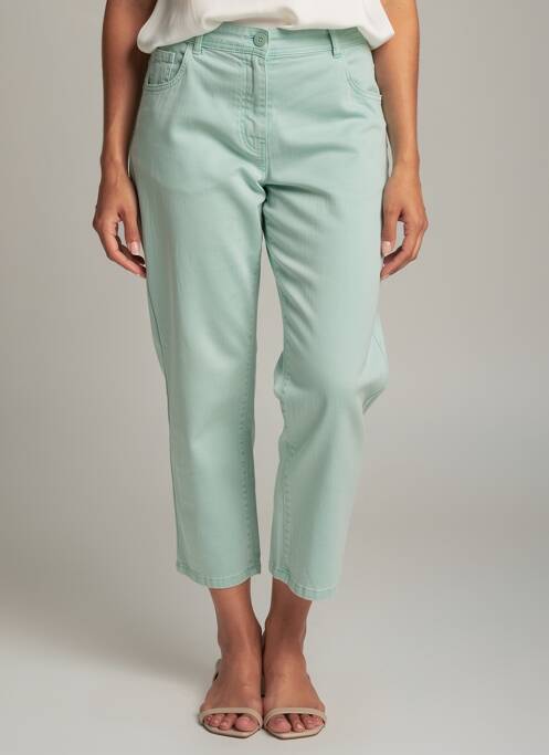 Pantalon 7/8 stretch taille normale bleu GRIFFON femme