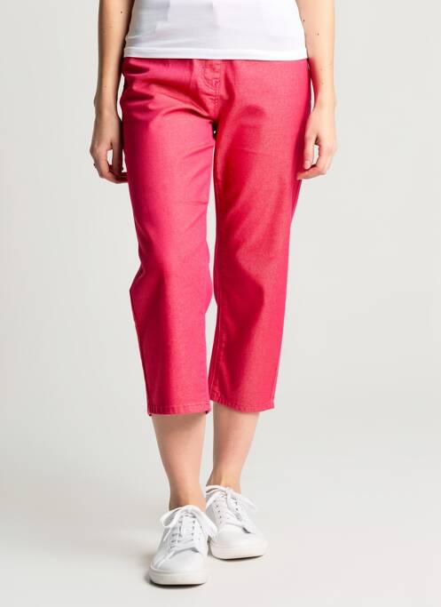Pantacourt stretch taille normale rose GRIFFON femme