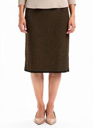 Jupe mi-longue coupe droite noir PLURIELLES femme