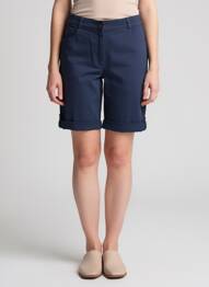 Bermuda slim taille normale bleu FRANCE RIVOIRE femme