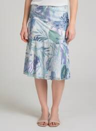 Jupe longue doublure bleu DIANE LAURY femme