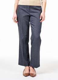 Pantalon droit stretch taille haute noir GEVANA femme