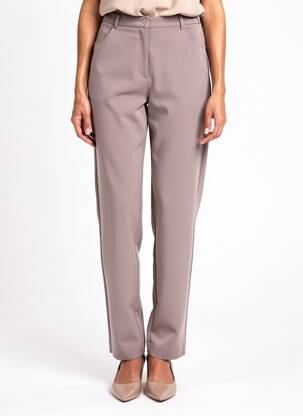 Pantalon slim taille élastique taille normale gris GEVANA femme