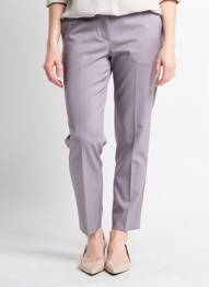 Pantalon slim taille élastique taille haute gris GEVANA femme