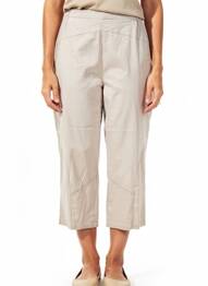 Pantacourt taille élastique taille normale gris GEVANA femme