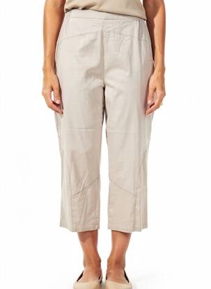 Pantacourt taille élastique taille normale gris GEVANA femme