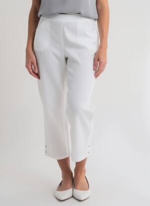 Pantacourt stretch taille normale blanc STARK femme