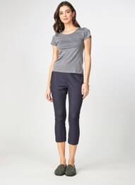 Pantacourt stretch taille normale gris TELMAIL femme