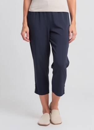 Pantacourt stretch taille normale bleu TELMAIL femme