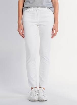 Pantalon slim tissage popeline taille normale gris TONI femme