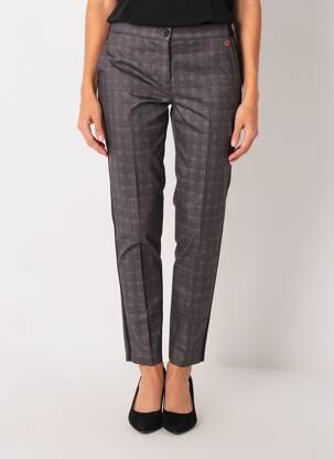 Pantalon slim taille élastique taille normale gris TONI femme
