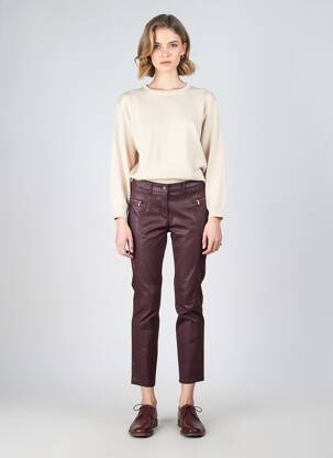Pantalon slim stretch taille normale violet TONI femme