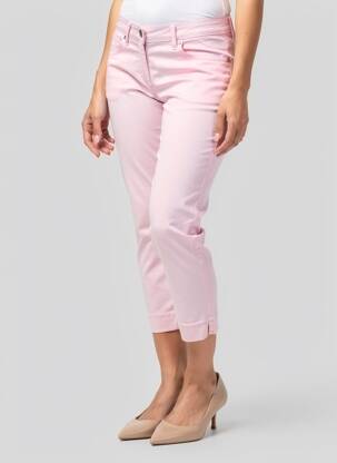 Pantalon 7/8 stretch taille normale rose TONI femme