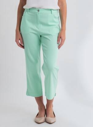 Pantalon 7/8 stretch taille normale vert DIANE LAURY femme