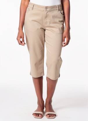 Pantacourt poches beige C'EST BEAU LA VIE femme