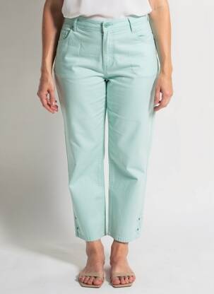 Pantalon 7/8 stretch taille normale bleu PLURIELLES femme