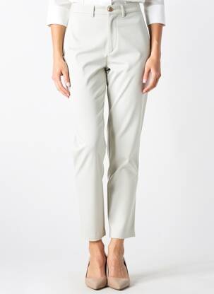Pantalon 7/8 stretch taille normale blanc WALTRON femme