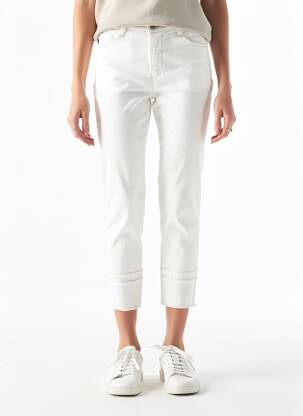 Pantalon 7/8 stretch taille normale blanc WALTRON femme