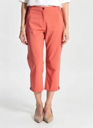 Pantalon 7/8 stretch taille normale rouge DIANE LAURY femme