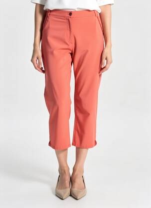Pantalon 7/8 stretch taille normale rouge DIANE LAURY femme