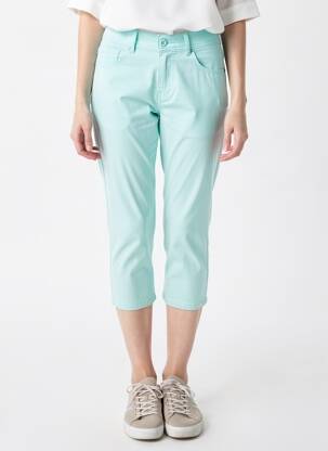 Pantacourt stretch taille normale bleu PLURIELLES femme
