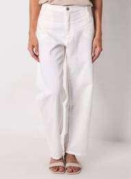 Jeans coupe slim tissage brut taille normale blanc STARK femme