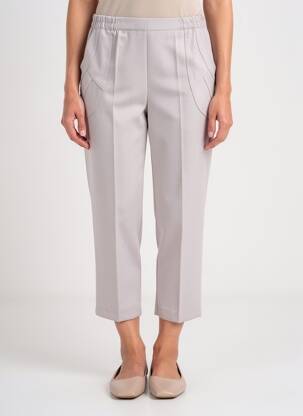 Pantacourt stretch taille normale gris PLURIELLES femme