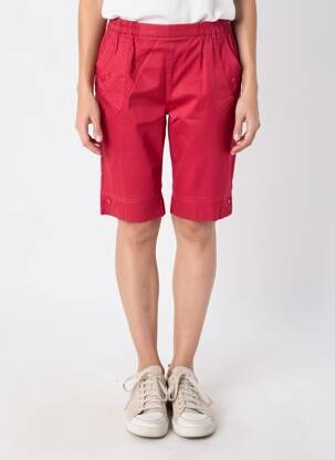 Bermuda taille élastique taille normale rose PLURIELLES femme