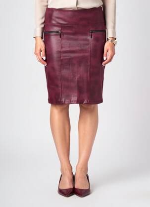 Jupe mi-longue taille normale violet CHARMING GIRL femme