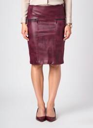 Jupe mi-longue taille normale violet CHARMING GIRL femme