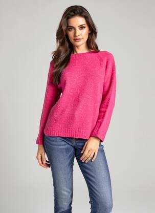 Pull stretch manches longues rose MAX MARA femme