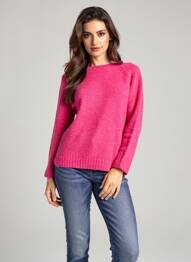 Pull stretch manches longues rose MAX MARA femme
