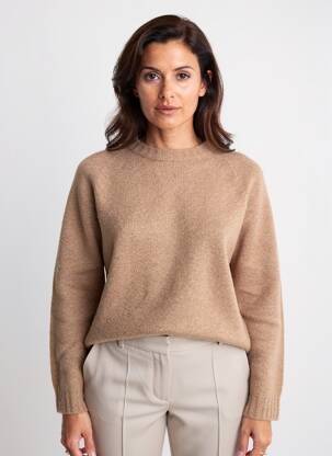 Pull stretch manches longues marron MAX MARA femme