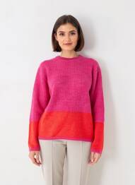 Pull coupe cintrée manches longues rose BELLA JONES femme