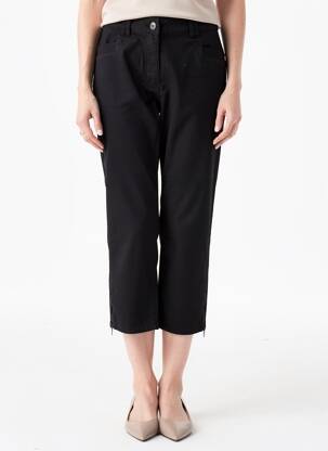 Pantacourt stretch taille normale noir SHEEGO femme